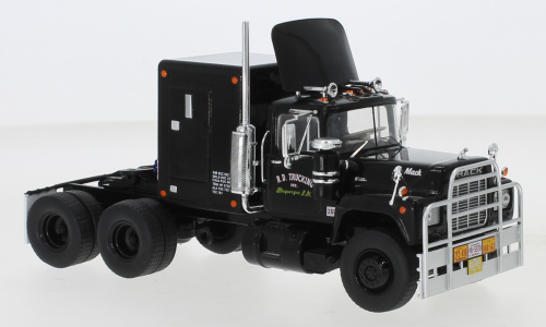 Mack R-Series with rear cabin 1966 Zwart - 1:43